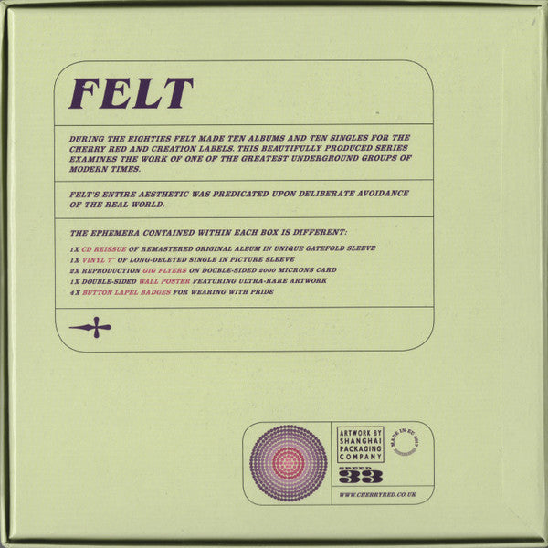 Felt ‎– Poem Of The River(Cd and 7" Vinyl Boxset)