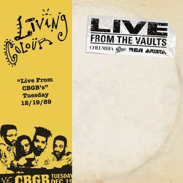 Living Colour – "Live From CBGB's" Tuesday 12/19/89